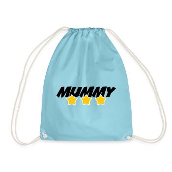 Mama des Jahres - Muttertag - Turnbeutel - Aqua - Vorne