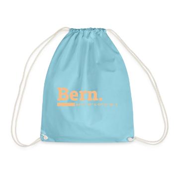 Bern Koordinaten - Turnbeutel - Aqua - Vorne