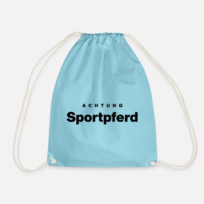 Sportpferd - Turnbeutel - Aqua