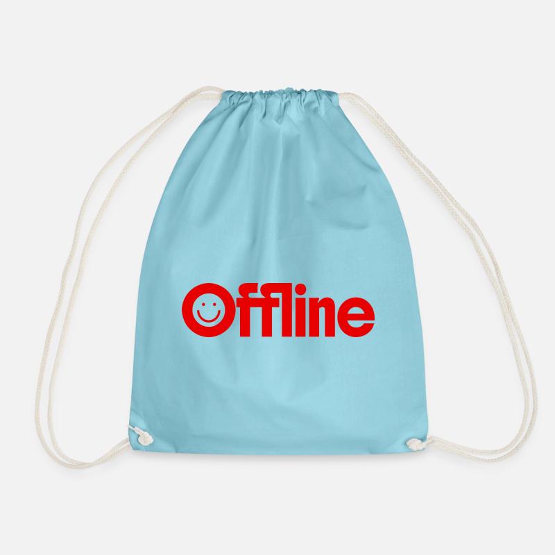 Offline - Drawstring Bag - aqua