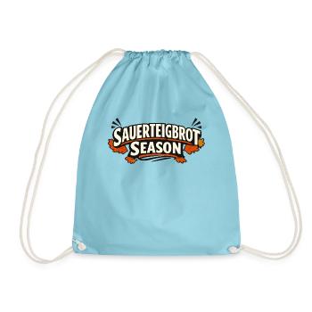 Sauerteigbrot Saison Design - Turnbeutel - Aqua - Vorne