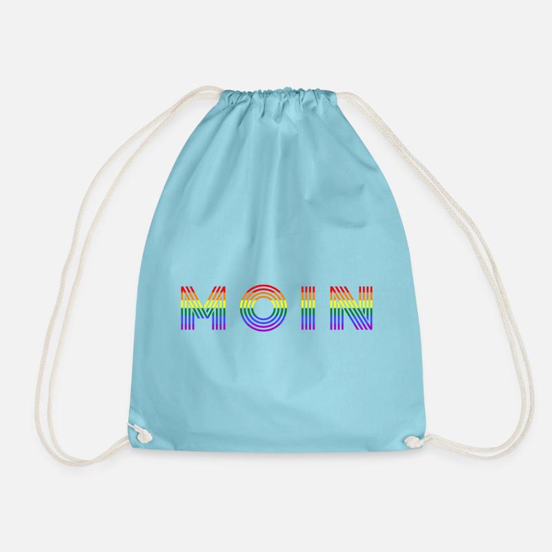 MOIN Regenbogen - Turnbeutel - Aqua