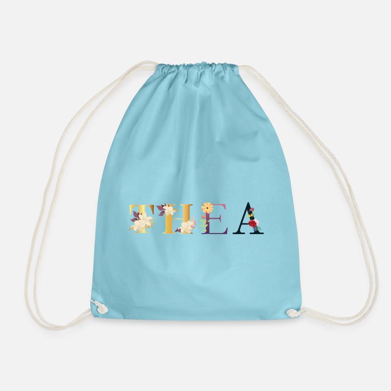 Thea - Drawstring Bag - aqua