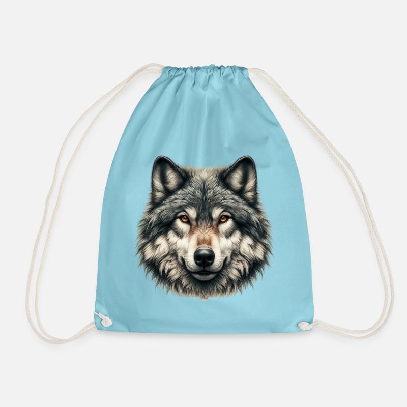 Wolf - Turnbeutel - Aqua