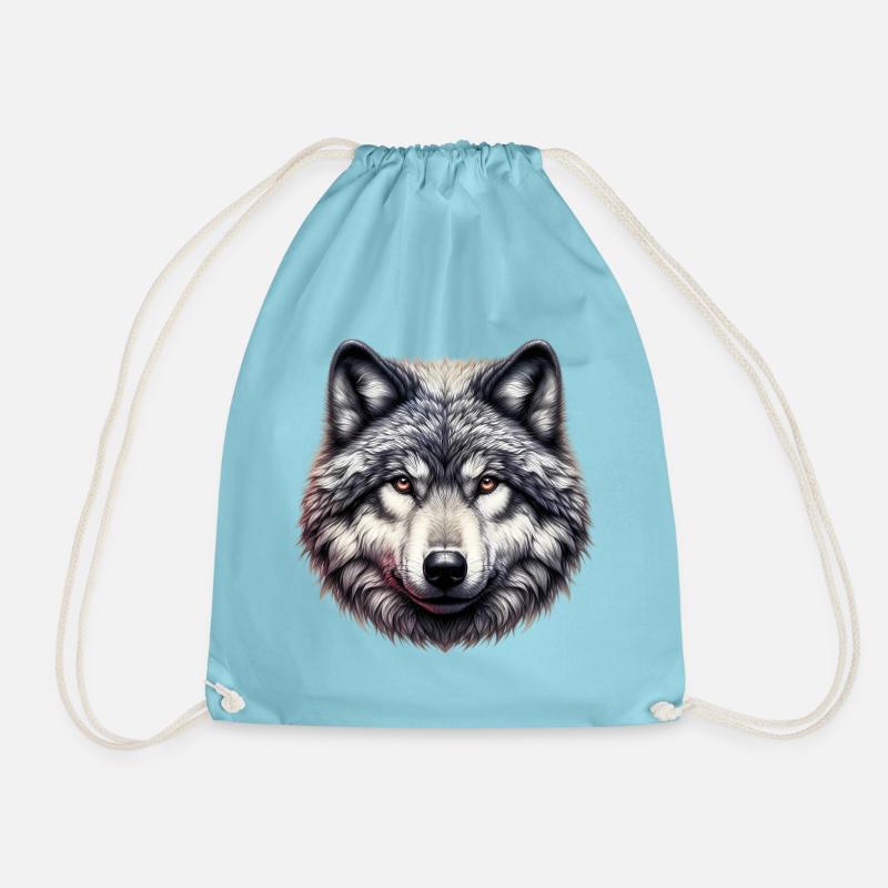Wolf - Turnbeutel - Aqua