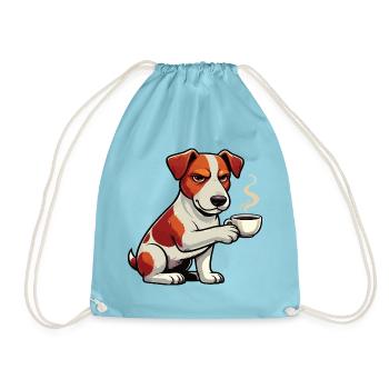 Jack Russel terrier Jack russel Besitzer Jacky - Turnbeutel - Aqua - Vorne