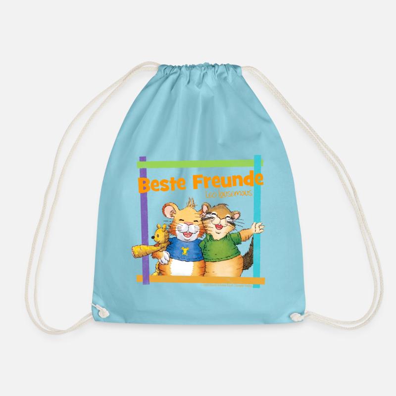 Leo Lausemaus Didi Dachs Beste Freunde - Turnbeutel - Aqua