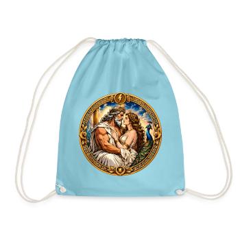 Zeus und Hera - Turnbeutel - Aqua - Vorne
