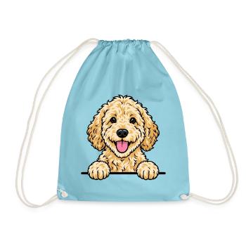 Goldendoodle - Turnbeutel - Aqua - Vorne