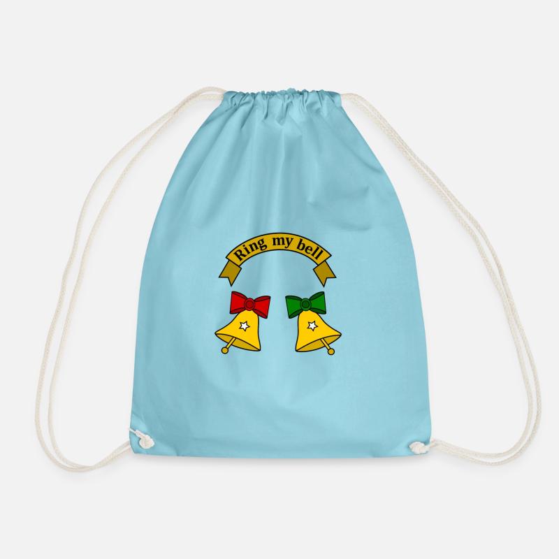 Ring my bell - Drawstring Bag - aqua