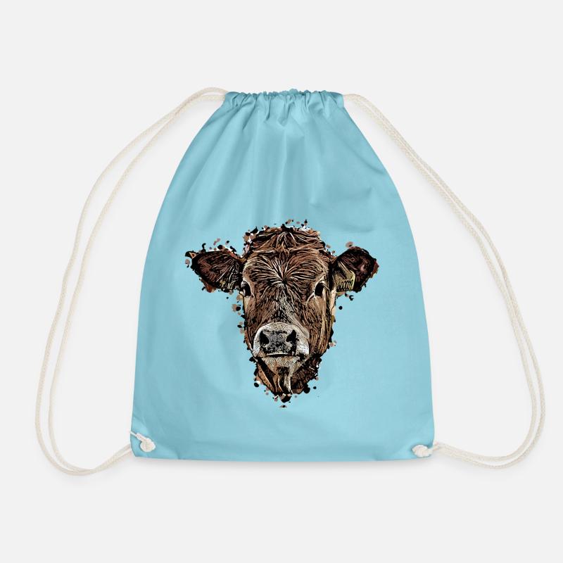 Vache - Sac de sport léger - aqua