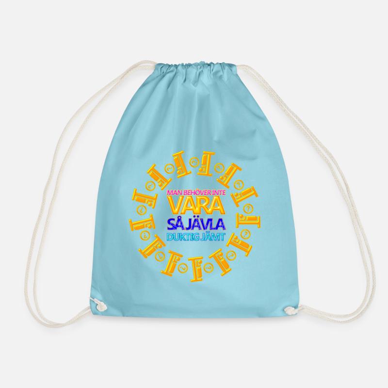 Constantly - Drawstring Bag - aqua
