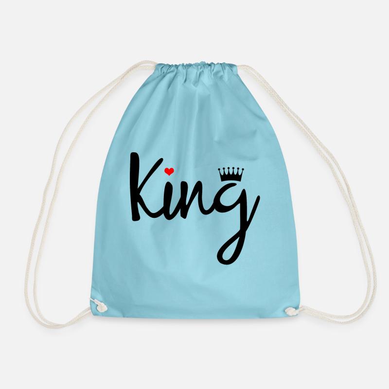 König. Geschenkidee. - Turnbeutel - Aqua
