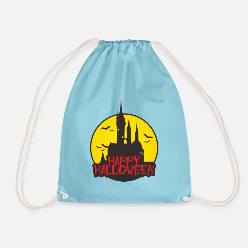 Happy Halloween - Drawstring Bag - aqua