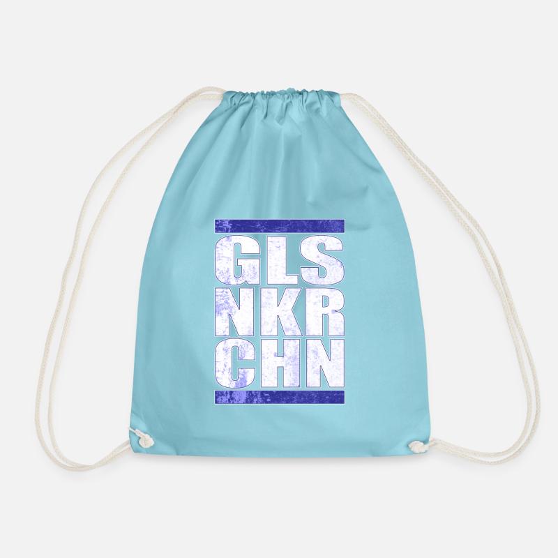 GLSNKRCHN Gelsenkirchen Schalke Geschenkidee - Turnbeutel - Aqua