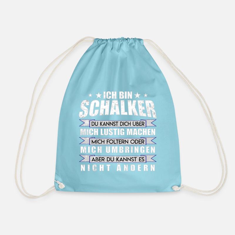 Ich bin Schalker | Fan Design Geschenkidee - Turnbeutel - Aqua