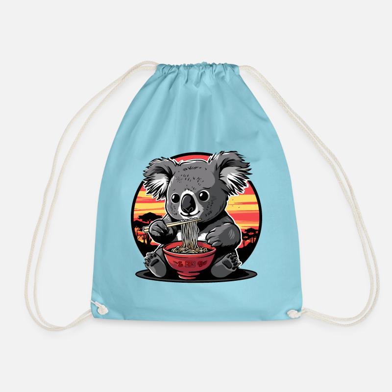 Lustig Koalabär Ramen Nudeln Koalabären Koala - Turnbeutel - Aqua
