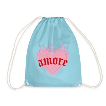 Brennende Liebe - Turnbeutel - Aqua - Vorne