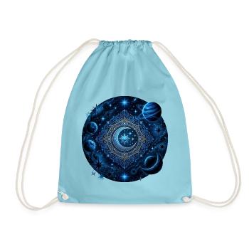 Planètes spatiales Galaxies Étoiles Lunes - Sac de sport léger - aqua - Devant