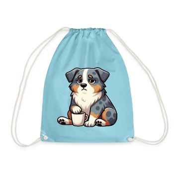 Australian Shepherd Aussie Aussiebesitzer Aussies - Turnbeutel - Aqua - Vorne