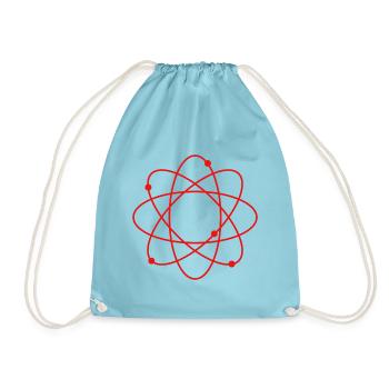 Atom - Turnbeutel - Aqua - Vorne