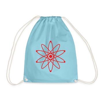Atom - Turnbeutel - Aqua - Vorne