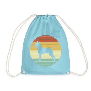 Rat Terrier - Turnbeutel - Aqua - Vorne