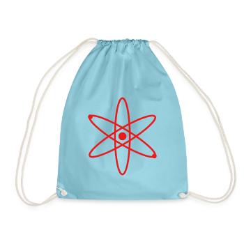 Atom - Turnbeutel - Aqua - Vorne