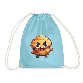 Wütender Muffin Held - Turnbeutel - Aqua - Vorne