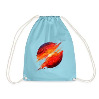 Crimson Ember Burst - Turnbeutel - Aqua - Vorne