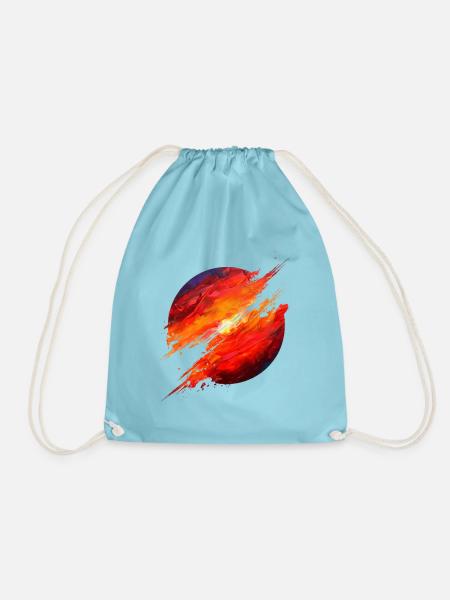 Crimson Ember Burst - Turnbeutel - Aqua