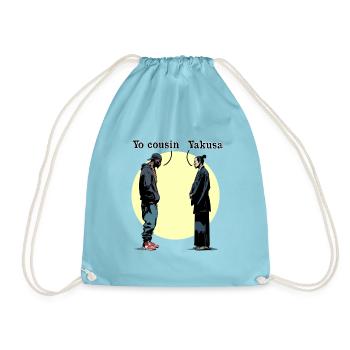 YO COUSIN, YAKUSA! - Vororte gegen Japan - Turnbeutel - Aqua - Vorne