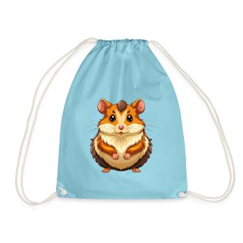 Hamster - Turnbeutel - Aqua - Vorne