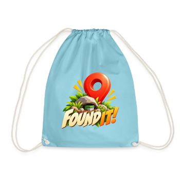 Found It! Schatzfund Abenteuer - Turnbeutel - Aqua - Vorne
