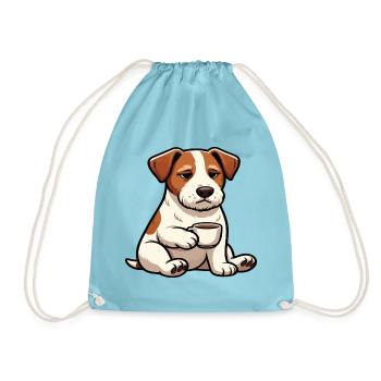 Jack Russel terrier Jack russel Besitzer Jacky - Turnbeutel - Aqua - Vorne