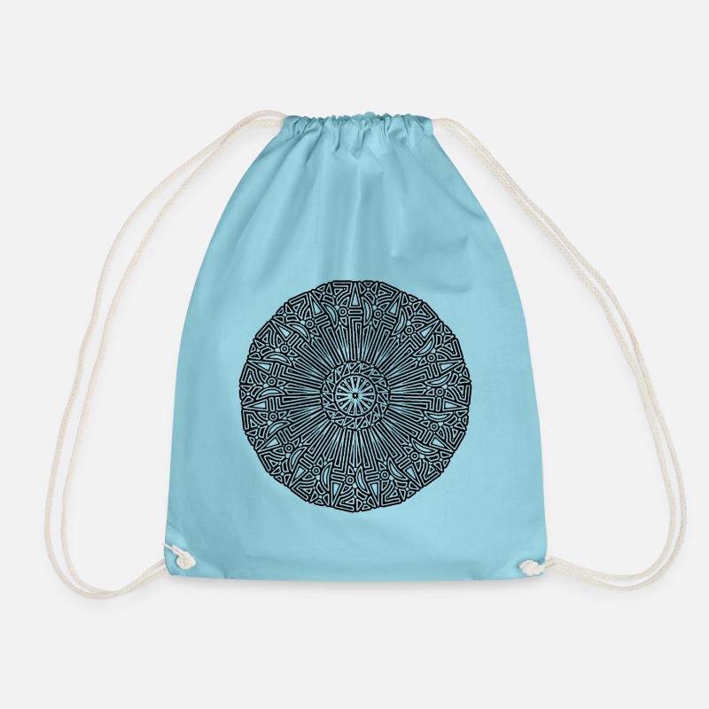 RF038 - SCHWARZ - Turnbeutel - Aqua