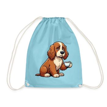 Cocker Spaniel Cockerhund Cocker Spaniel Besitzer - Turnbeutel - Aqua - Vorne
