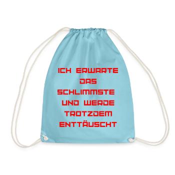 ICH_BIN_OPTIMIST-_Part 2 - Turnbeutel - Aqua - Vorne