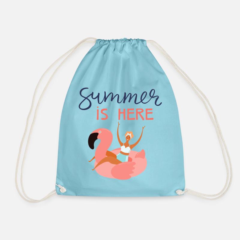Der Sommer ist da - Turnbeutel - Aqua