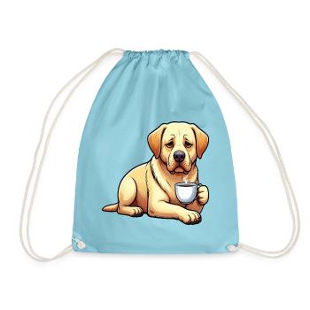 Labrador Labradorbesitzer Labradorliebhaber Labbi - Turnbeutel - Aqua - Vorne