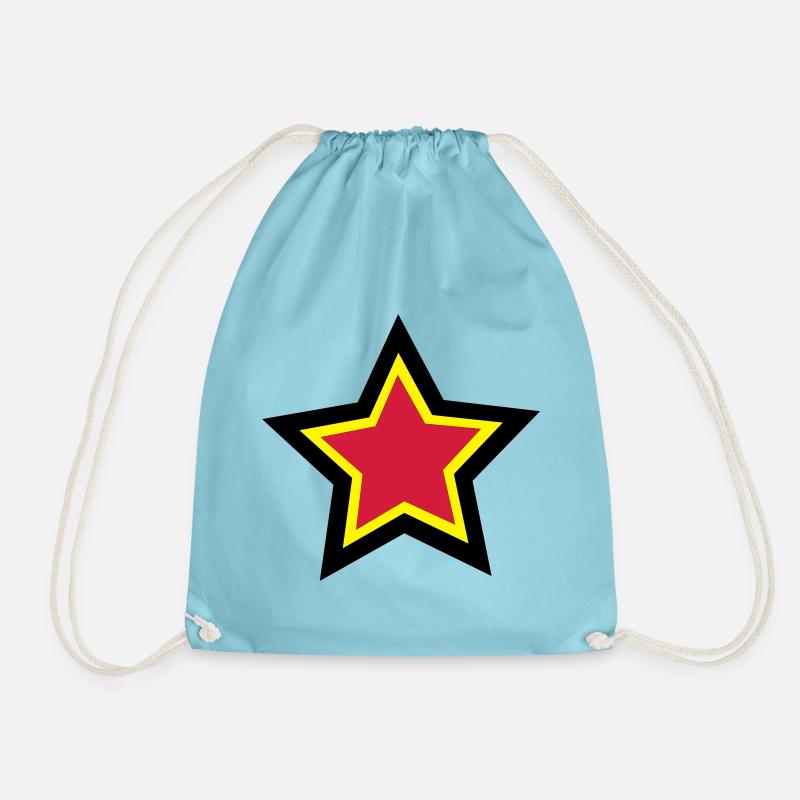 Stern - Turnbeutel - Aqua