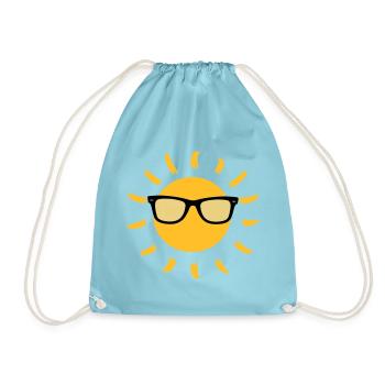 Summer / Sonne / Eté / Holidays / Sun / Soleil - Drawstring Bag - aqua - Front