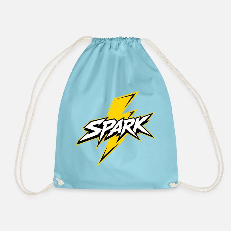 Spark Blitz Comic Logo - Turnbeutel - Aqua
