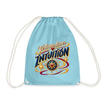 Vertrau deiner Intuition - Turnbeutel - Aqua - Vorne