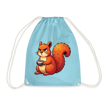 Eichhörnchen Eichhorn Eichhörnchenliebhaber Nager - Turnbeutel - Aqua - Vorne