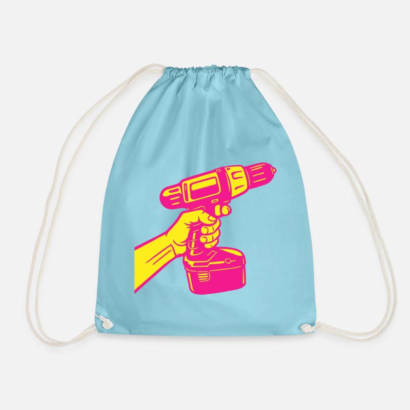 Heimwerker Pop-Art - Turnbeutel - Aqua