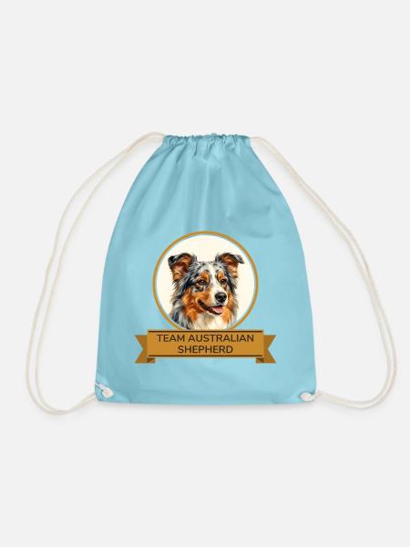 Team Australian Shepherd - Turnbeutel - Aqua