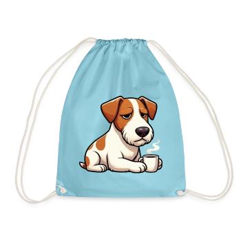 Jack Russel terrier Jack russel Besitzer Jacky - Turnbeutel - Aqua - Vorne