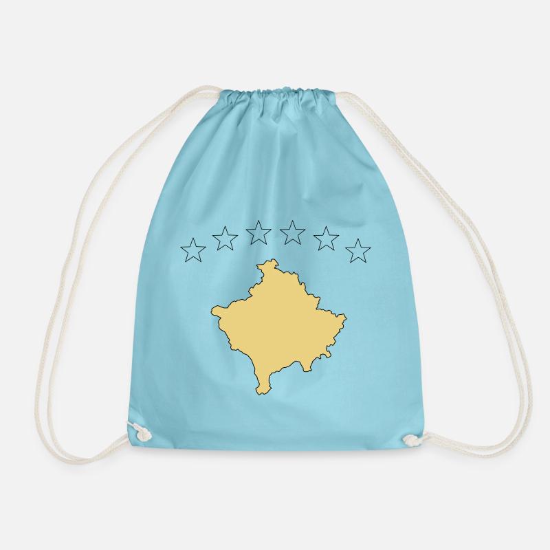 kosovo - Turnbeutel - Aqua
