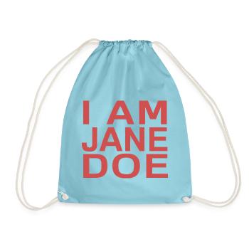 Ich bin Jane Doe - Turnbeutel - Aqua - Vorne
